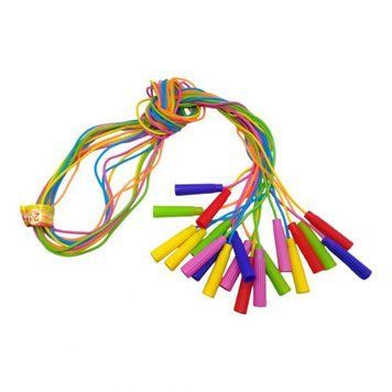 Скакалка гумова, кольорова, 2,8 м, 5 мм, 10 штук 238998 фото